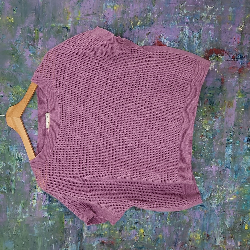 Spruce cropped cashmere sweater